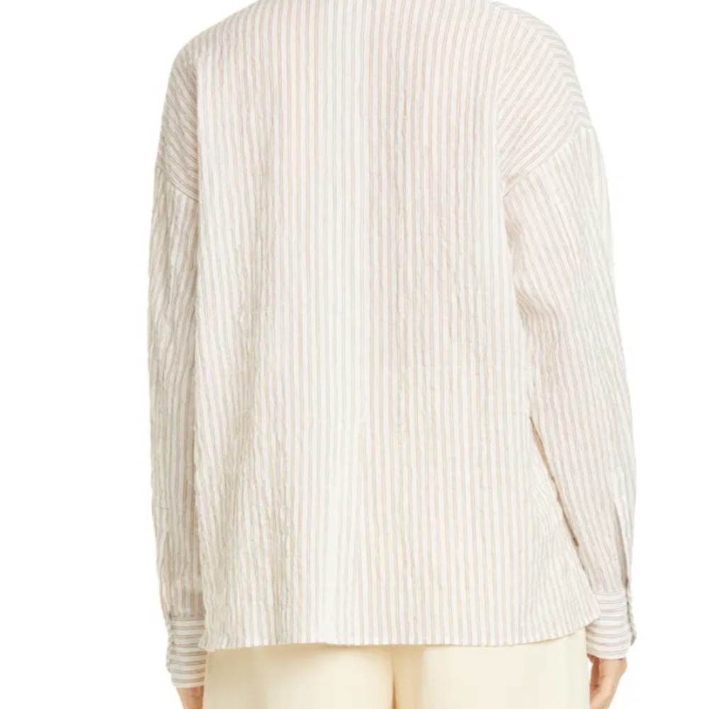 Stripe Boxy Woven Shirt - Picture 3 of 5